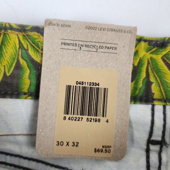 Levis 511 Jeans Men 30x32 Multicolor Tropical Slim Fit Pants Stretch NWT - Picture 9 of 10